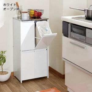 ステンレス天板の分別キッチンゴミ箱