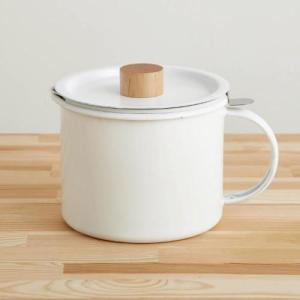 ホーローオイルポット <0.7L> 活性炭カートリッジ小付き