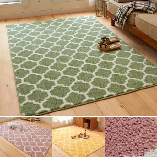 北欧テイスト柄の洗えるタフトラグの商品写真