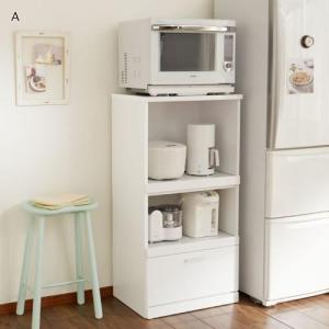 使いやすい高さの節電コンセント付きレンジ台