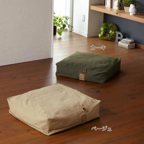 帆布のフロアビーズクッション(角型)の商品写真