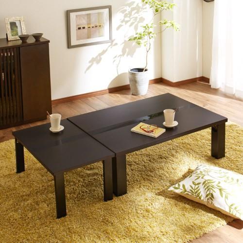 タモ材の軽量親子リビングテーブルの商品写真