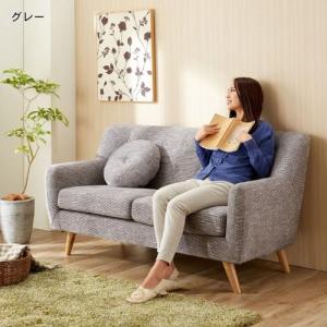 クッション付きソファー<2人掛けワイド>の商品写真
