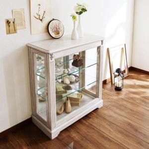 アンティーク調ガラスキャビネットの商品写真