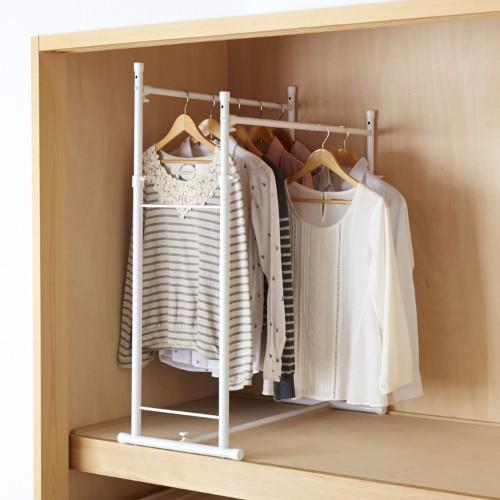 伸縮押入れダブルハンガーの商品写真