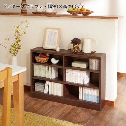 【幅1cmピッチ・高さサイズオーダー】3色から選べる!シンプル浅型ラック(奥行19cm)の商品写真