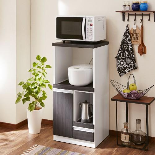 家電が収納しやすいコンパクトレンジ台の商品写真