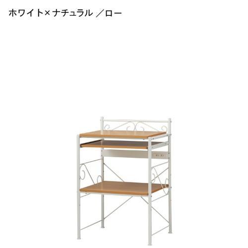 アンティーク調スライド棚付きレンジ台の商品写真