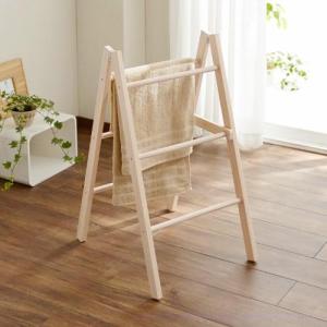 東濃ひのきの2WAYハンガーラック<幅45cm>の商品写真