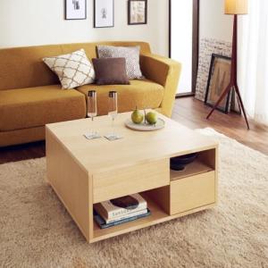 ホワイトアッシュ材のリビングテーブルの商品写真