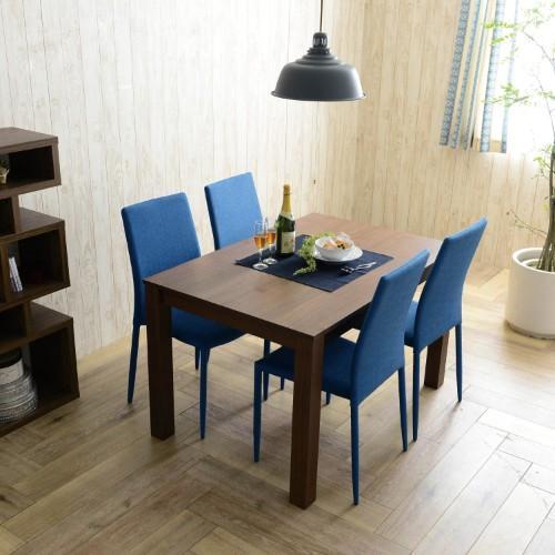 ファブリックチェアが印象的なダイニングテーブルセット<4人用>の商品写真