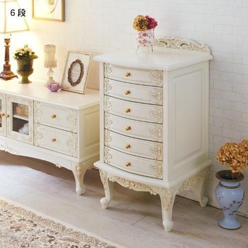 手彫りアンティーク調猫脚チェストの商品写真