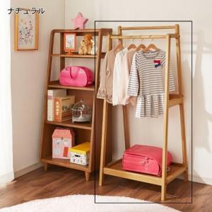 天然木のハンガーラック<幅60cm>の商品写真