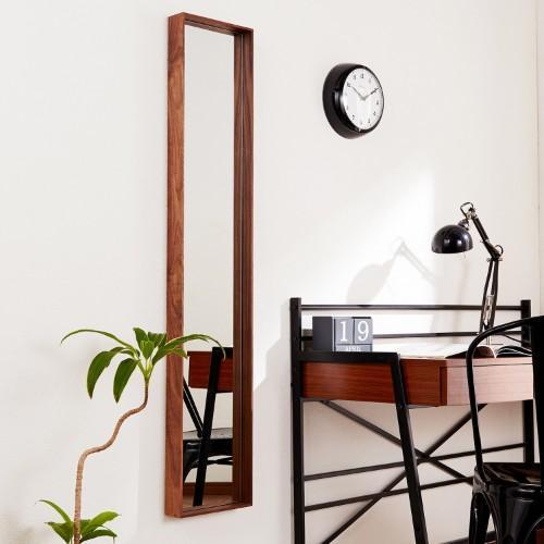 ウォルナット材のボックスミラーの商品写真