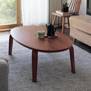 曲げ木のカフェテーブル風こたつテーブルの商品写真