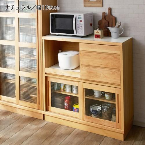 アルダー材のハイタイプキッチンカウンターの商品写真