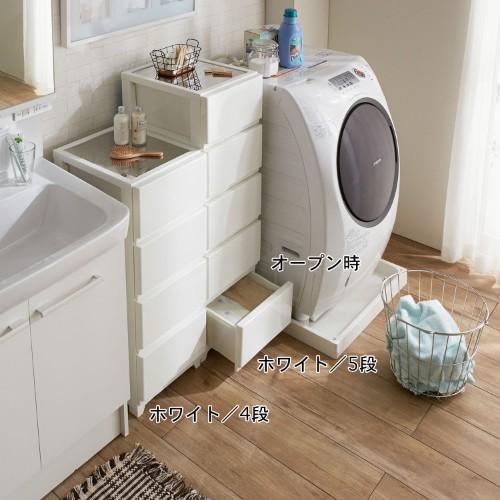 ステンレス天板のカラーチェスト(幅34cm)の商品写真