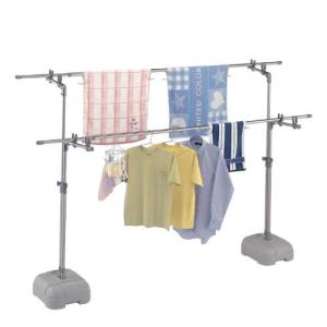 ブローベース付きで安定感抜群!竿を4本かけられる物干し台の商品写真