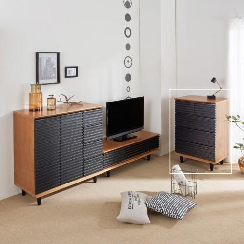 ツートン横桟チェストの商品写真