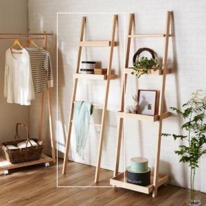 東濃ヒノキの立てかけラックの商品写真