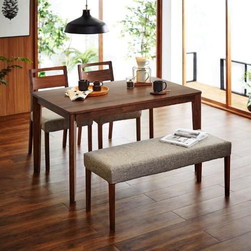 ウォルナット材のダイニングテーブル<4人用>の商品写真