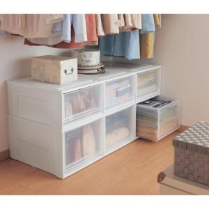 ウォークインクローゼットに奥行ピッタリの収納ケース3個セット<奥行50cm>の商品写真