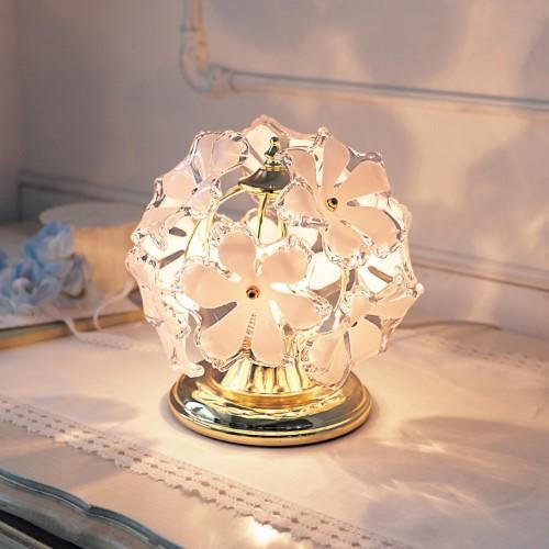 お花のスタンドライト<径約20×高さ約21cm>の商品写真