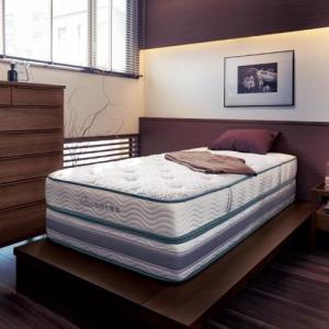 5ゾーンダブルクッションポケットコイルマットレス<セミシングル/シングル/セミダブル/ダブル>の商品写真