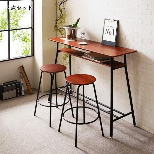 カウンターデスク&チェア3点セット<2人用>の商品写真