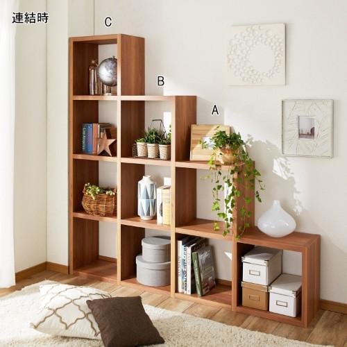 組み替えできるオープンラック用連結パーツの商品写真