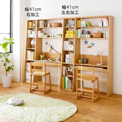 オーク材の壁面本棚の商品写真