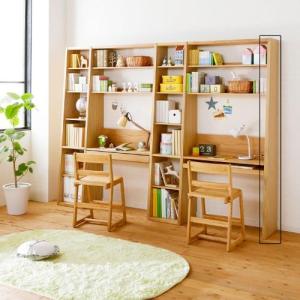 オーク材の壁面本棚用側板の商品写真