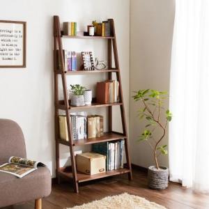 ウォルナット材のオープンラックの商品写真