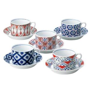 小紋 カップ&ソーサー(5客)の商品写真