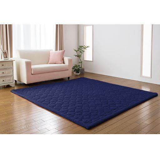 あったか毛布のラグ(マイクロファイバー) 洗濯機で丸洗いOK(ネット使用)■カラー：オリーブグリーン オークベージュ ネイビー ■サイズ：横200×縦140cm,横200×縦200cm,横140×縦100cm,横250×縦200cmの商品写真