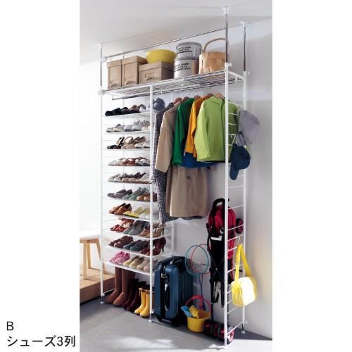 突っ張り伸縮シューズクローゼットの商品写真