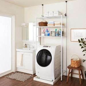 耐荷重100キロ以上!頑丈突っ張りランドリーラック(奥行45cm)の商品写真