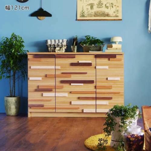 ミックス樹種のサイドボードの商品写真