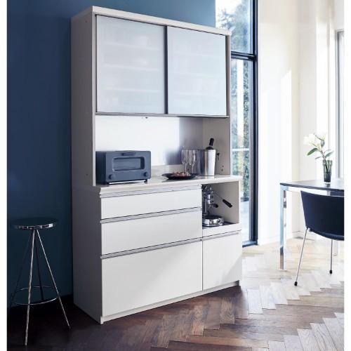 お手入れ簡単奥行が選べるキッチンボード・ホワイトの商品写真