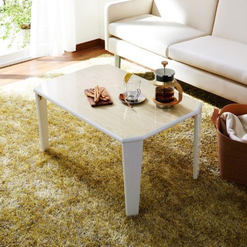 木目調折りたたみリビングローテーブルの商品写真