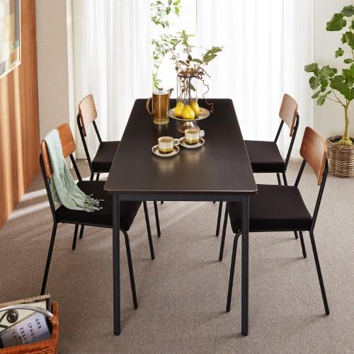 スチール脚のシンプルダイニングテーブル<4人用>の商品写真