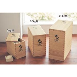 新潟の職人がお米の事を考えて作った桐材の米びつ/ミッキーマウス