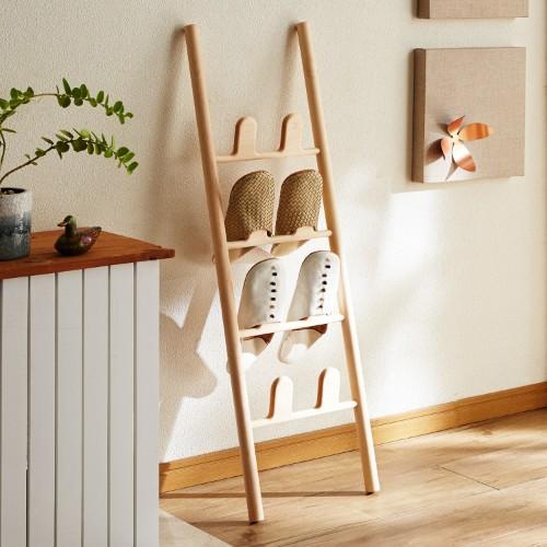 メープル材のスリッパラック(リーフラック)の商品写真