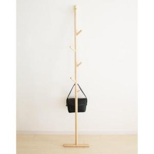 メープル材の立て掛け式コートハンガー(ツリ-ラック)の商品写真