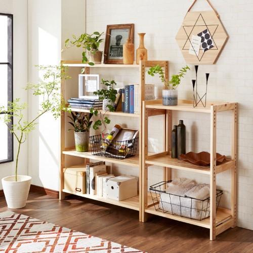 パイン材のシンプルラックの商品写真