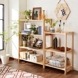 パイン材のシンプルラックの商品写真