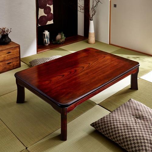 【日本製】5サイズから選べる欅材の折れ脚座卓の商品写真