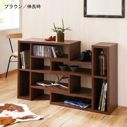 幅伸縮デザインオープンラックの商品写真