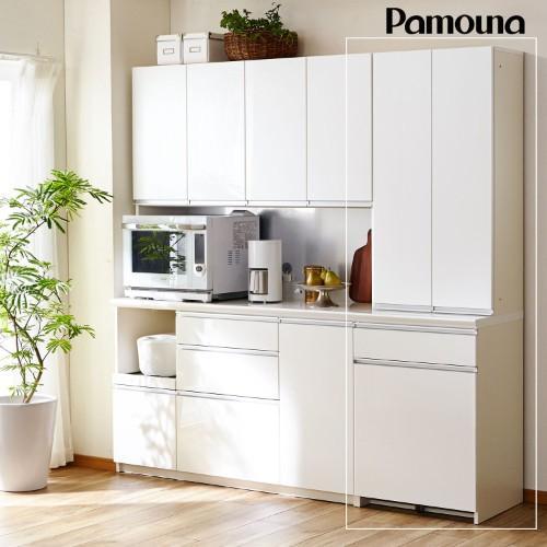 奥行が選べる板扉のカップボード(ダストボックス収納)の商品写真