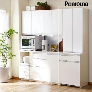 奥行が選べる板扉のカップボード(ダストボックス収納)